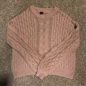 Moon & Madison Women's Cable Knit Sweater Cream Size Small - NEW